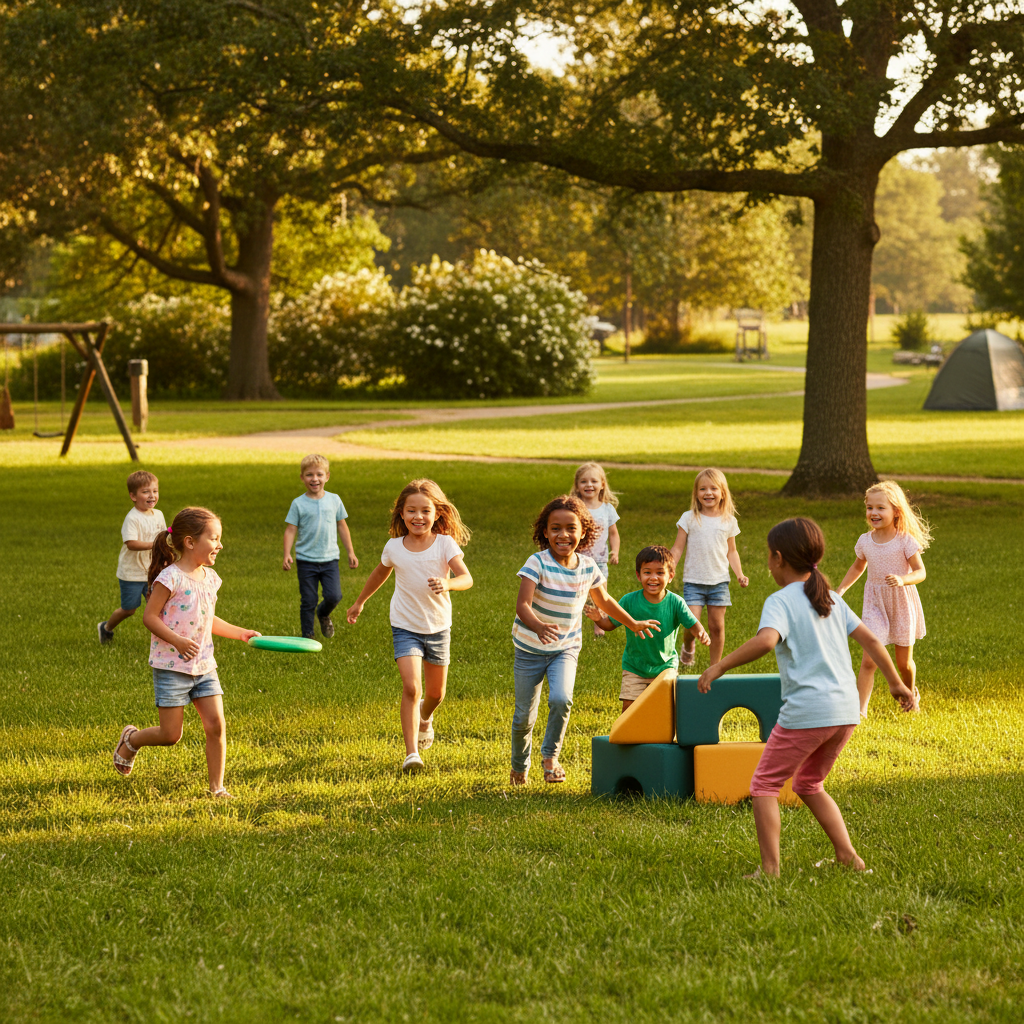 Děti při letních aktivitách